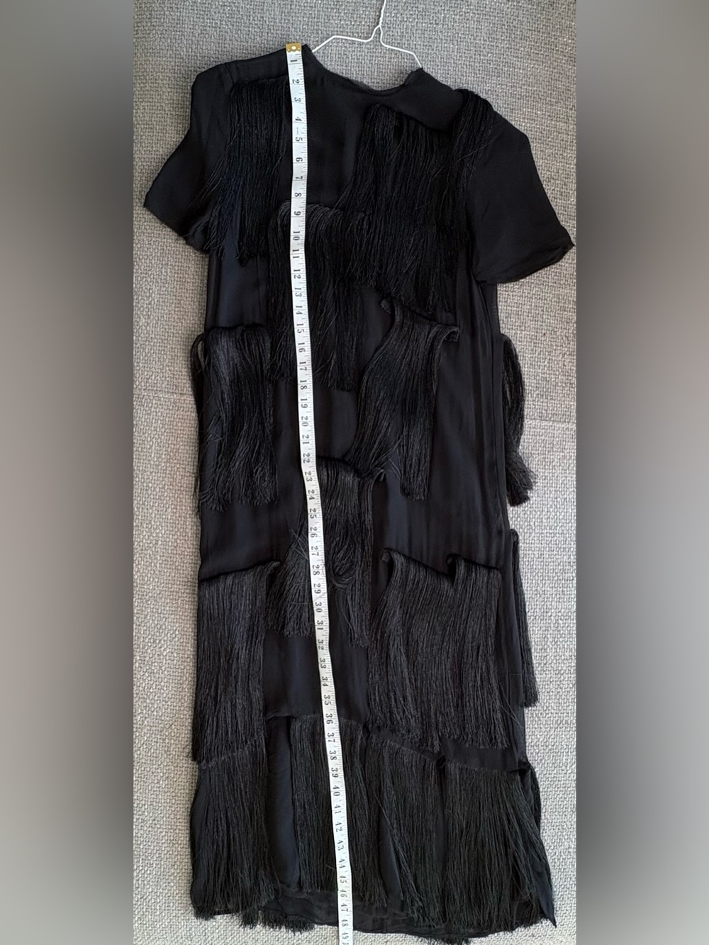 Zara ZW Collection Fringed Midi Dress Size S - Picture 12 of 14